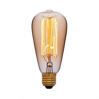 Лампа накаливания E27 40W золотая 051-910 (Китай)