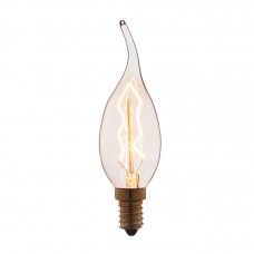 Лампа накаливания Loft IT E14 60W свеча на ветру прозрачная 3560-TW