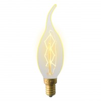 Лампа накаливания Uniel (UL-00000483) E14 60W свеча на ветру золотистая IL-V-CW35-60/GOLDEN/E14 ZW01