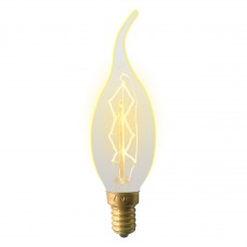 Лампа накаливания Uniel (UL-00000483) E14 60W свеча на ветру золотистая IL-V-CW35-60/GOLDEN/E14 ZW01