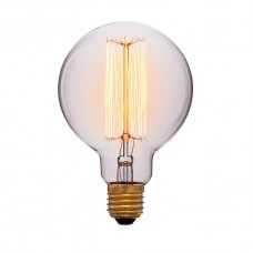 Лампа накаливания Sun Lumen E27 60W шар прозрачный 052-290
