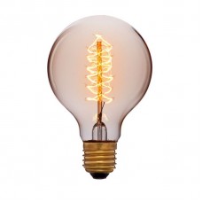 Лампа накаливания Sun Lumen E27 40W шар золотой 051-989а