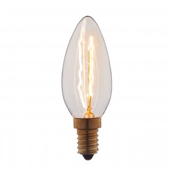 Лампа накаливания E14 40W свеча прозрачная 3540 (Испания)