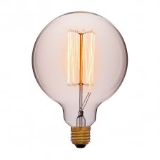 Лампа накаливания Sun Lumen E27 40W шар золотой 052-016a