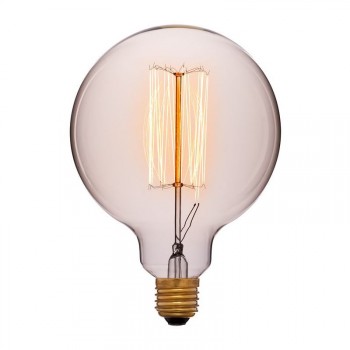 Лампа накаливания E27 40W шар золотой 052-016a (Китай)