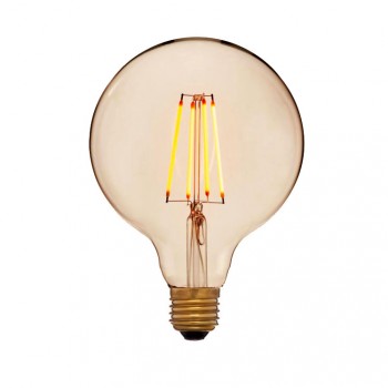 Лампа светодиодная E27 4W шар золотой 056-793a (Китай)
