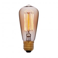 Лампа накаливания Sun Lumen E27 60W колба золотая 053-600