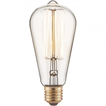 Лампа накаливания диммируемая E27 60W груша прозрачная 4690389082153 (Китай)