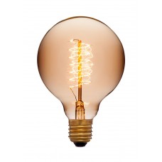 Лампа накаливания Sun Lumen E27 40W шар золотой 053-655