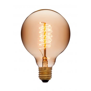 Лампа накаливания E27 40W шар золотой 053-655 (Китай)