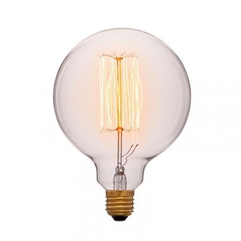 Лампа накаливания E27 60W шар прозрачный 052-313a (Китай)