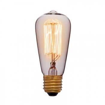 Лампа накаливания E27 60W колба прозрачная 052-238 (Китай)