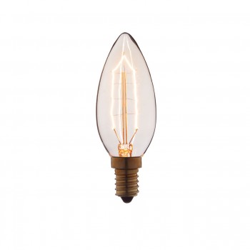 Лампа накаливания E14 40W свеча прозрачная 3540-G (Испания)