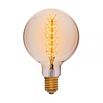 Лампа накаливания E40 95W шар золотой 052-160 (Китай)