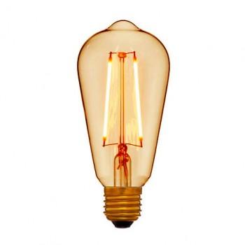 Лампа светодиодная E27 4W колба золотая 056-816 (Китай)
