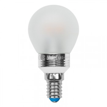 Лампа светодиодная (08010) E14 5W 4500K шар матовый LED-G45P-5W/NW/E14/FR (Китай)