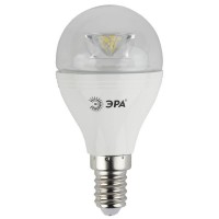 Лампа светодиодная ЭРА E14 7W 4000K прозрачная LED P45-7W-840-E14-Clear