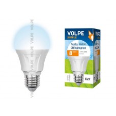 Лампа светодиодная Volpe (09452) E27 8W 4500K груша матовая LED-A60-8W/NW/E27/FR/S