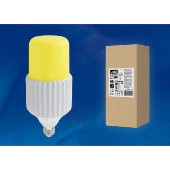 Лампа светодиодная сверхмощная (UL-00004079) E27 80W 6000K желтая LED-MP200-80W/6000K/E40/PH ALP06WH (Китай)