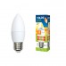 Лампа светодиодная (UL-00001770) E27 8W 3000K свеча матовая LED-C37-8W/WW/E27/FR/O (Китай)