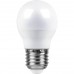 Лампа светодиодная Feron E27 7W 6400K Шар Матовая LB-95 25483 (Россия)