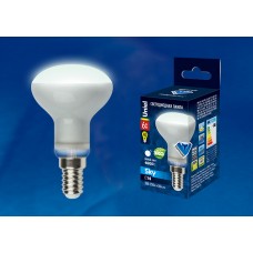 Лампа светодиодная Uniel (UL-00001492)  E14 6W 4000K рефлектор матовый LED-R50-6W/NW/E14/FR PLS02WH