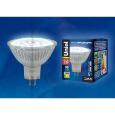 Лампа светодиодная Uniel (04013) GU5.3 1,5W 6400K матовая LED-JCDR-SMD-1,5W/DW/GU5.3 105 Lm