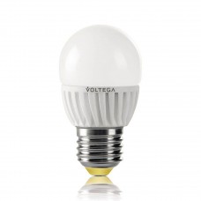 Лампа светодиодная Voltega E27 6W 2800К шар матовый VG1-G2E27warm6W-C 5723