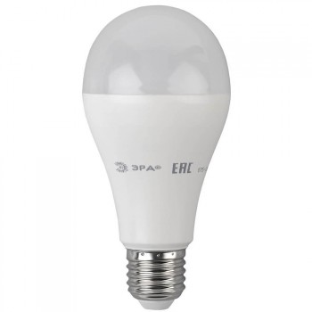 Лампа светодиодная ЭРА E27 18W 2700K матовая ECO LED A65-18W-827-E27 (Россия)