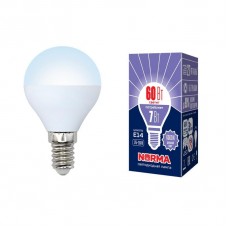 Лампа светодиодная Volpe (UL-00003818) E14 7W 6500K матовая LED-G45-7W/DW/E14/FR/NR