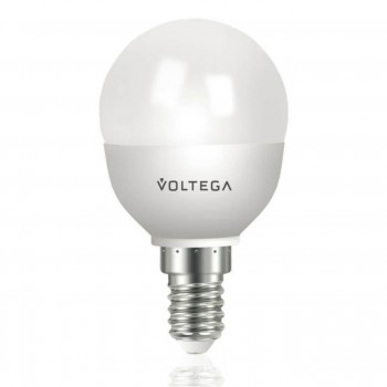 Лампа светодиодная Voltega E14 5.4W 4000К шар матовый VG4-G2E14cold5W 5748 (ГЕРМАНИЯ)
