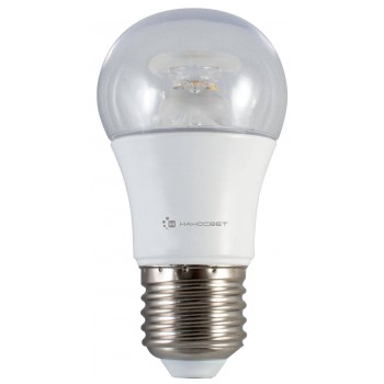 Лампа светодиодная E27 7,5W 2700K груша прозрачная LC-P45CL-7.5/E27/827 L210 (Россия)