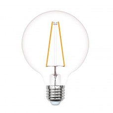 Лампа светодиодная Uniel филаментная E27 4W шар золотистый LED-G80-4W/GOLDEN/E27 GLV21GO UL-00000903