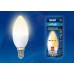 Лампа светодиодная (UL-00002373) E14 6W 3000K свеча матовая LED-C37-6W/WW/E14/FR/MB PLM11WH (Китай)