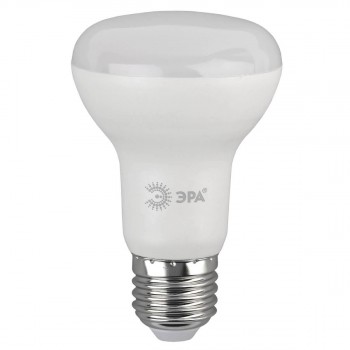 Лампа светодиодная ЭРА E27 8W 2700K матовая LED R63-8W-827-E27 (Россия)
