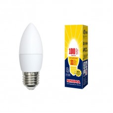 Лампа светодиодная Volpe (UL-00003815) E27 11W 3000K матовая LED-C37-11W/WW/E27/FR/NR