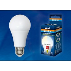 Лампа светодиодная Uniel (UL-00001569) E27 9W 4000K шар матовый LED-A60-9W/WW+NW/E27/FR PLB01WH