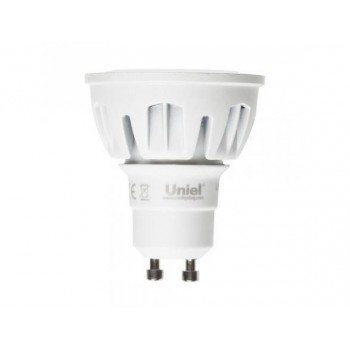 Лампа светодиодная (08145) GU10 6W 3000K JCDR прозрачная LED-JCDR-6W/WW/GU10/FR/38D ALM01WH (Китай)