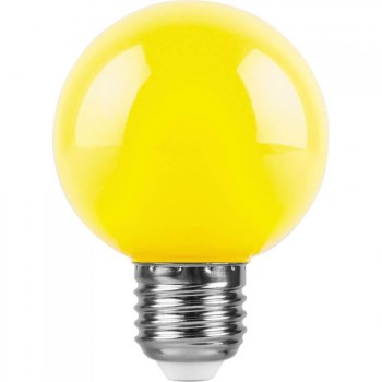 Лампа светодиодная Feron Е27 3W желтый Шар Матовая LB-37125904 (Россия)