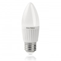 Лампа светодиодная Voltega E27 6W 4000К свеча матовая VG1-C2E27cold6W-C 5718