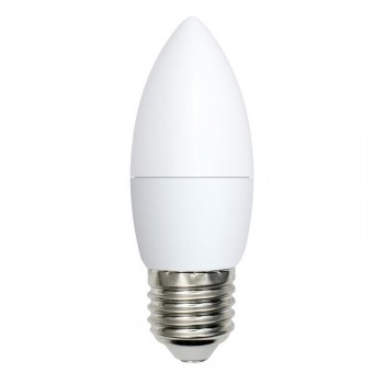 Лампа светодиодная (UL-00003807) E27 9W 3000K матовая LED-C37-9W/WW/E27/FR/NR (Китай)