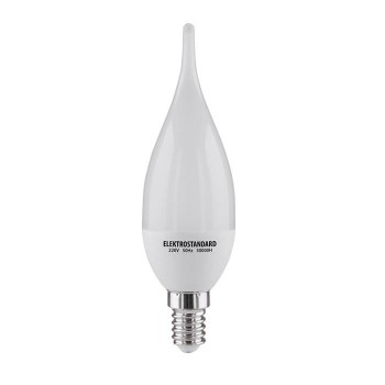 Лампа светодиодная SMD E14 6W 4200K свеча на ветру матовая 4690389054983 (Китай)
