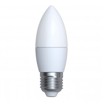 Лампа светодиодная (UL-00001770) E27 8W 3000K свеча матовая LED-C37-8W/WW/E27/FR/O (Китай)