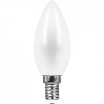 Лампа светодиодная Feron E14 9W 2700K Свеча Матовая LB-73 25955 (Россия)