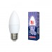 Лампа светодиодная (UL-00003805) E27 9W 6500K матовая LED-C37-9W/DW/E27/FR/NR (Китай)