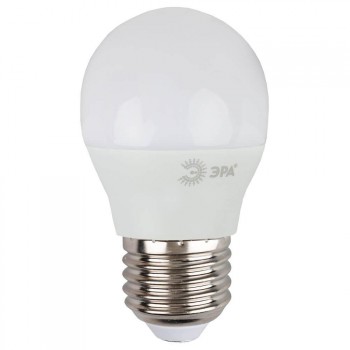 Лампа светодиодная ЭРА E27 9W 2700K матовая LED P45-9W-827-E27 (Россия)