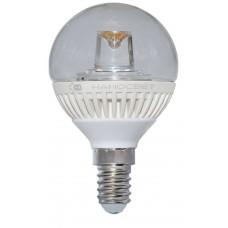 Лампа светодиодная Наносвет E14 5W 2700K шар прозрачный LC-GCL-5/E14/827 L140