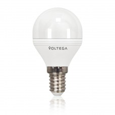 Лампа светодиодная Voltega E14 5.5W 4000К шар матовый VG2-G2E14cold5W 8441