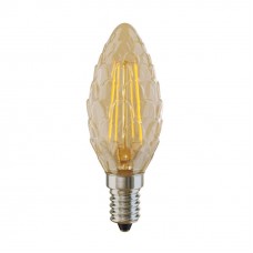 Лампа светодиодная Voltega E14 4W 2800К свеча шишка золотая VG10-P3E14warm4W-F 5488