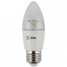 Лампа светодиодная ЭРА E27 7W 2700K прозрачная LED B35-7W-827-E27-Clear